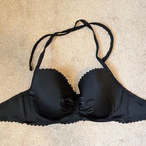 NWOT Black Underwire Bikini Top 34DDD